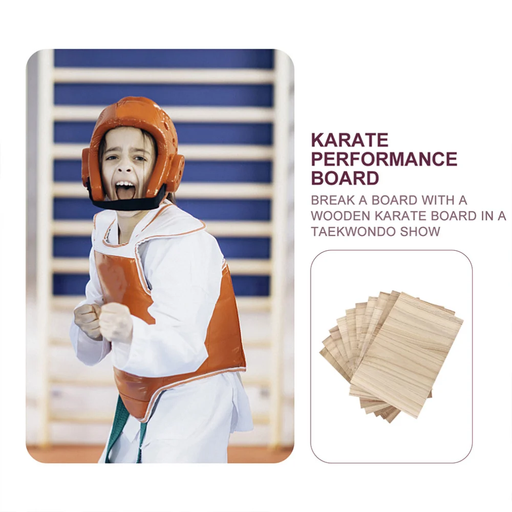 15pcs Convenient Karate Board Wood Breaking Board Portable Taekwondo Board for Beginner