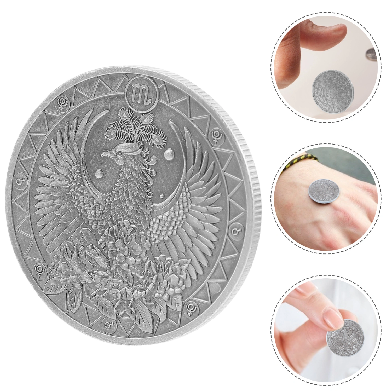 2PCS Constellation Commemorative Coin Premium Durable Constellation Coin