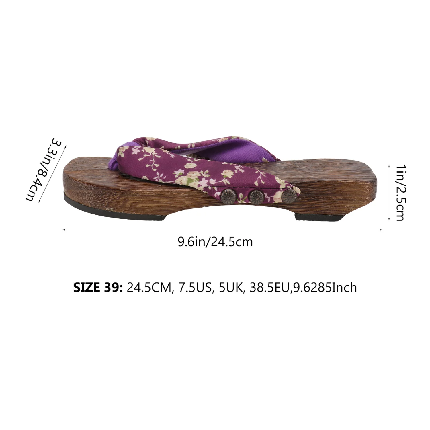 1Pair Japanese Style Clogs Slippers Delicate Summer Sandals Chic Women Shoes