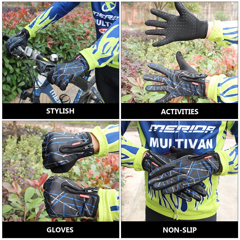 1 Pair Outdoor Riding Glove Practical Camping Gloves Skid-proof Glove Warm Glove