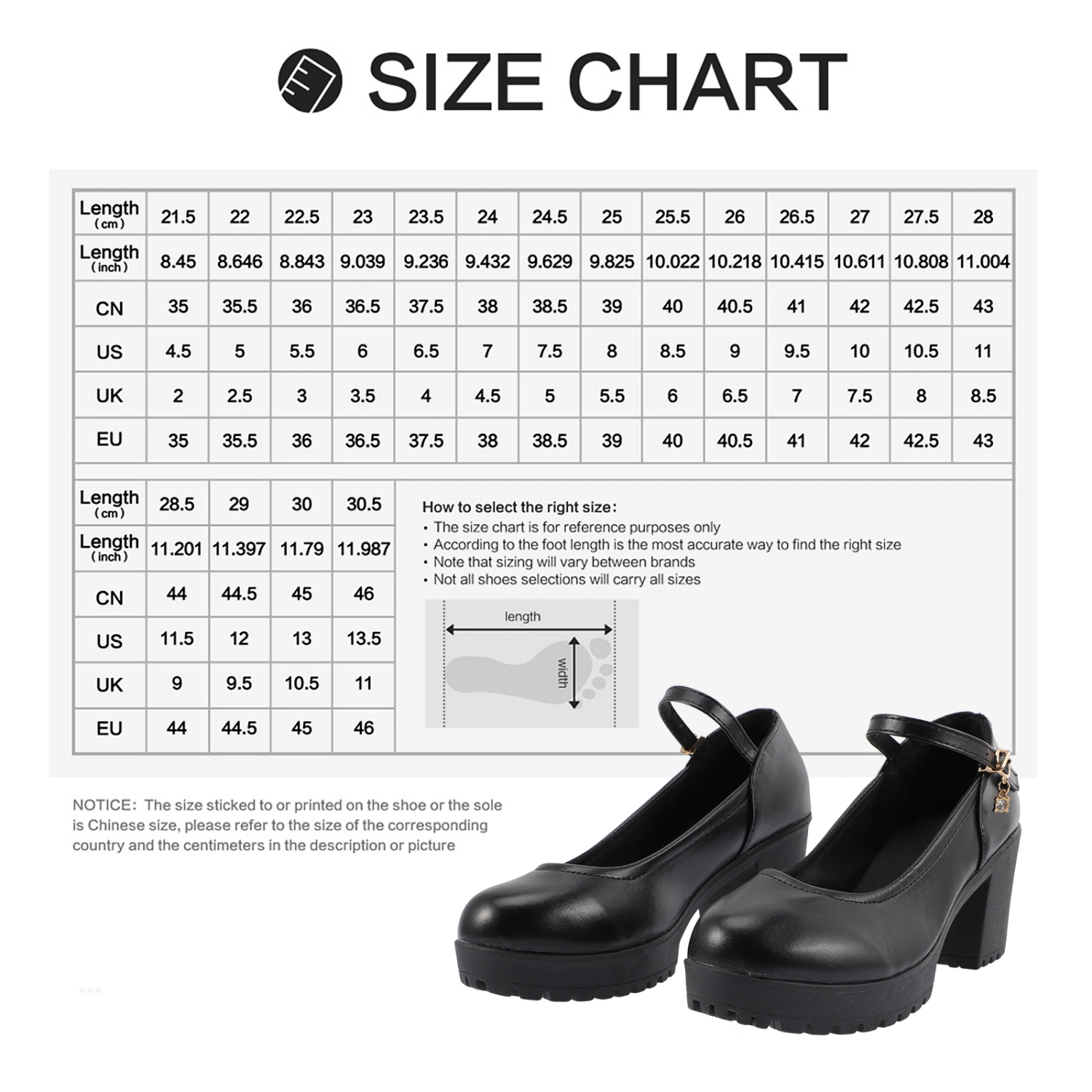 1 Pair Round Head Low Mouth High Heels Stylish Female High-heeled Shoes (Black)