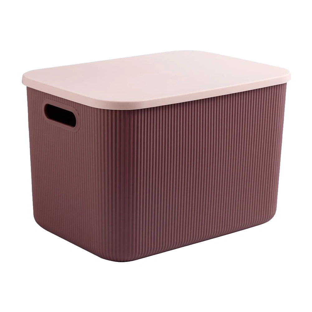 1pc Plastic Sundry Container Household Organizing Box with Lid Storage Holder