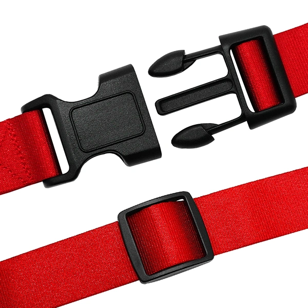 Hands Free Waist Pet Leash Durable Dog Lead for Pets Running Hiking Jogging Waking (Red)