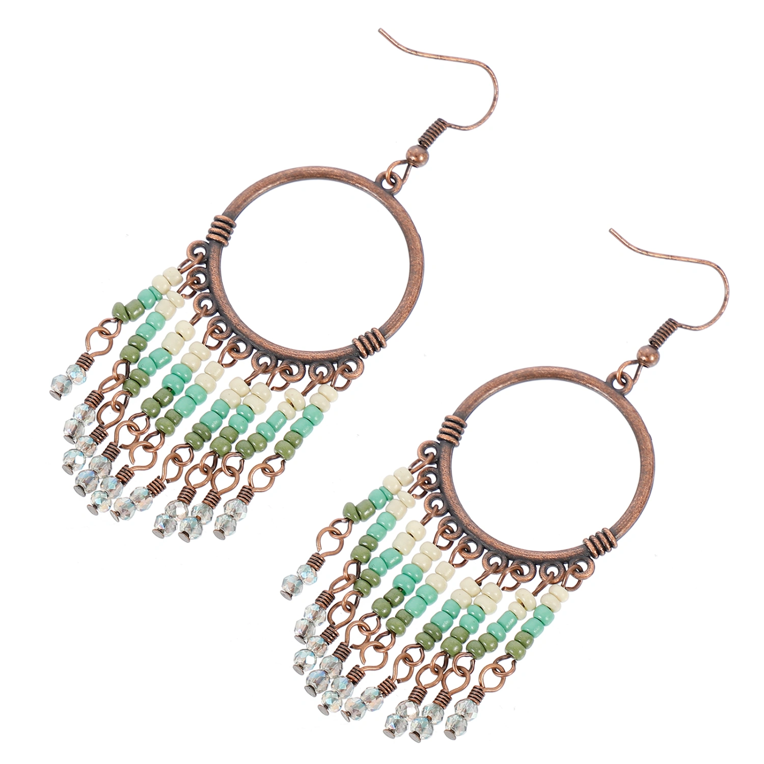 1 Pair Delicate Bohemian Drop Earrings Ethnic Drop Earrings Women Earrings