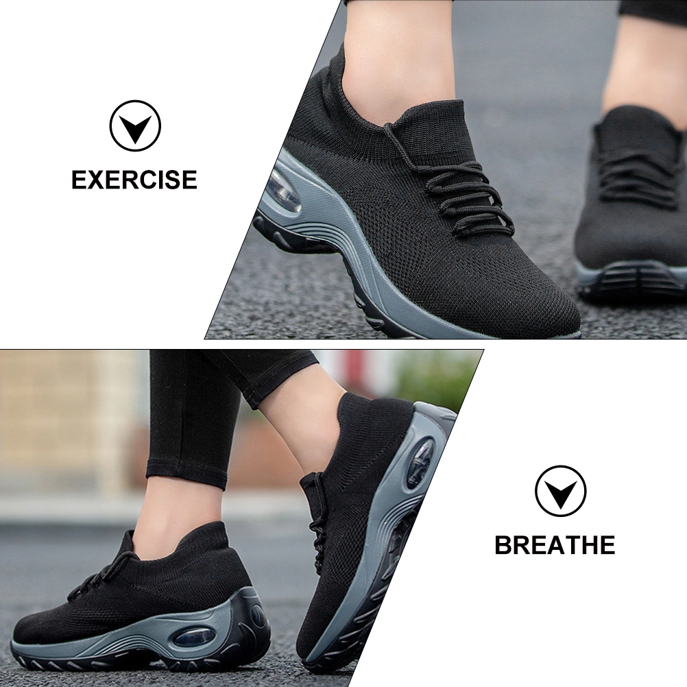 1 Pair Thick Sole Shoes Unique Shoes Practical Shoes Women Sneakers