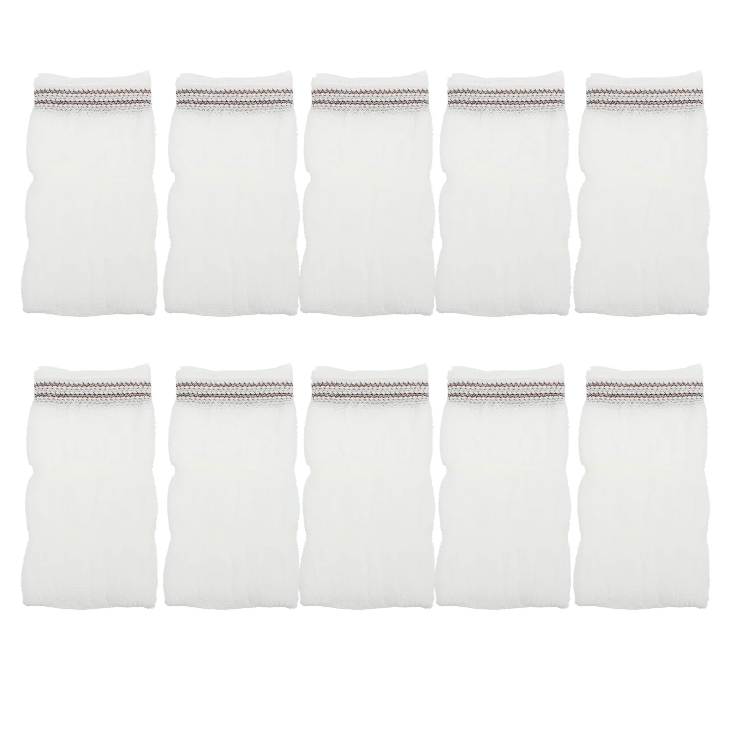 10Pc Reusable Adult Diapers Washable Adult Nappies Women Diapers (White)
