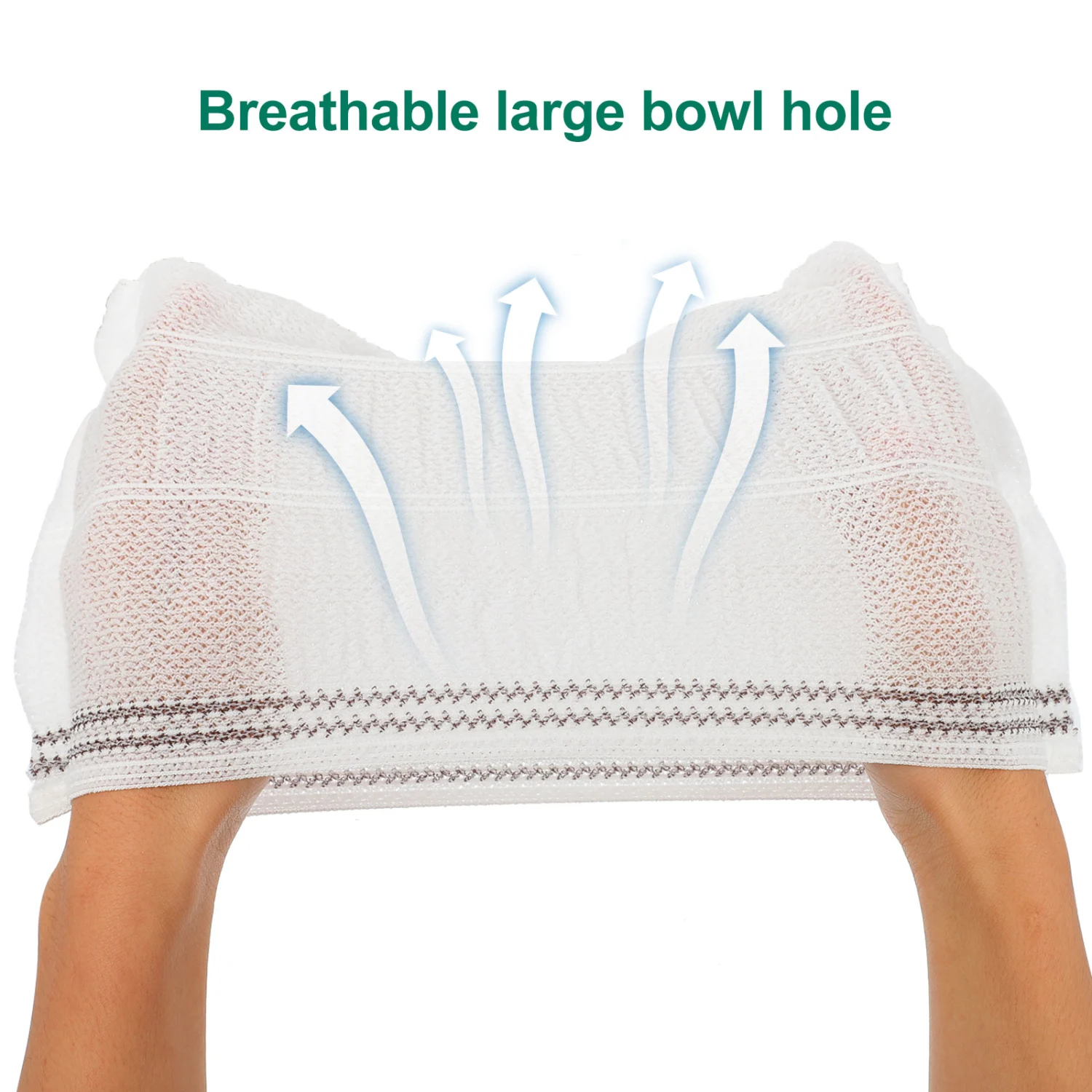 10Pc Reusable Adult Diapers Washable Adult Nappies Women Diapers (White)
