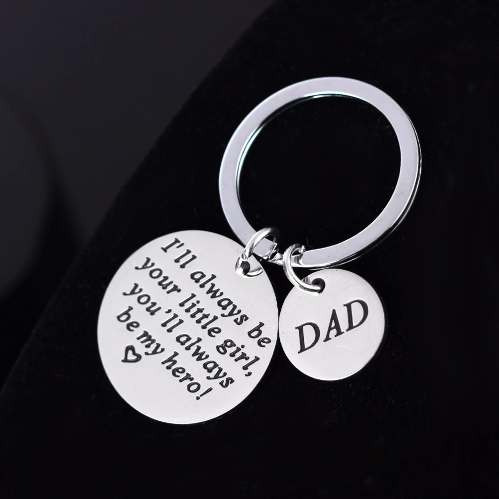 Father’s Day Gift Dad Gift from Daughter for Birthday I'll Always Be Your Little Girl You Will Always Be My Hero Keychain