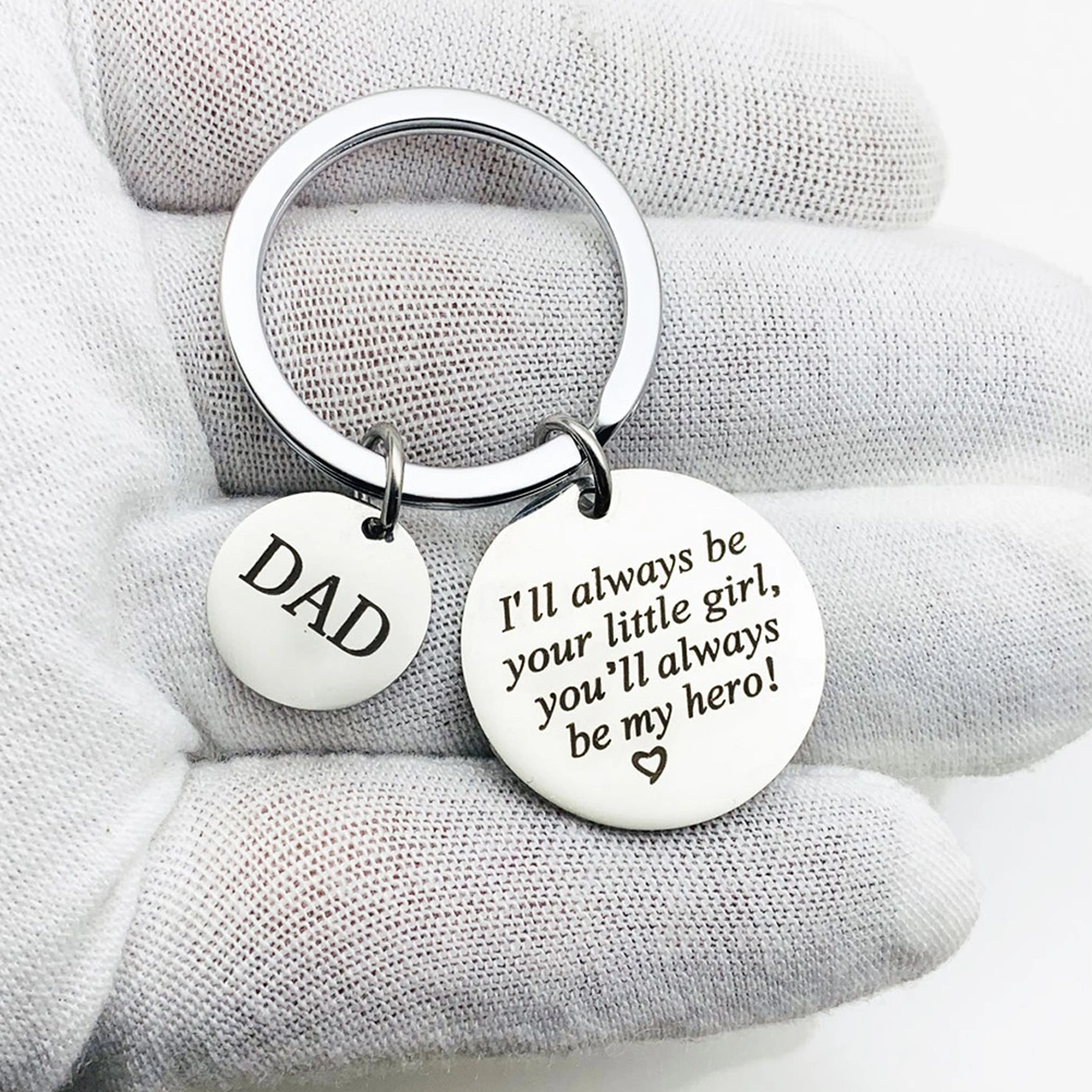 Father’s Day Gift Dad Gift from Daughter for Birthday I'll Always Be Your Little Girl You Will Always Be My Hero Keychain