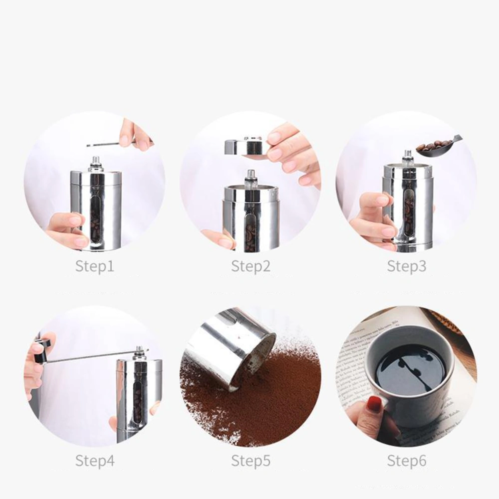 1pc Mini Manual Coffee Bean Grinder Portalbe Hand-operated Ceramic Core Bean Grinder