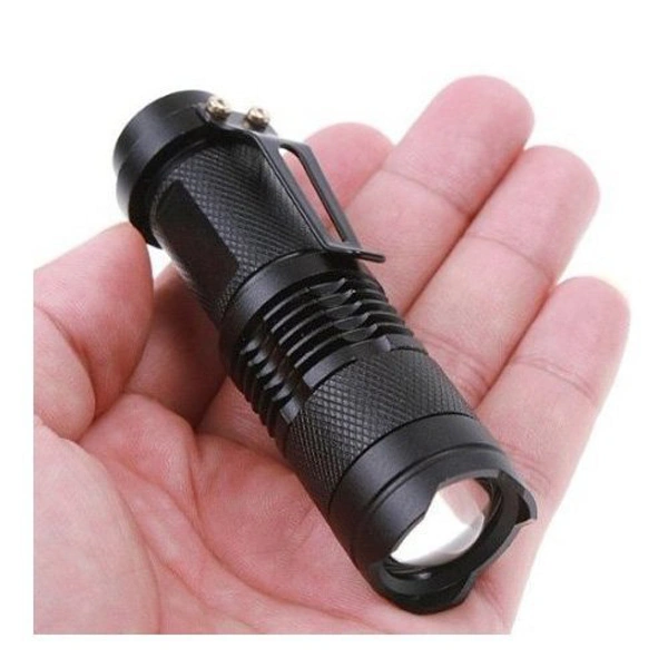 G3  Q5 3-Mode 400-Lumens Zoomable Waterproof LED Flashlight Torch (Black)