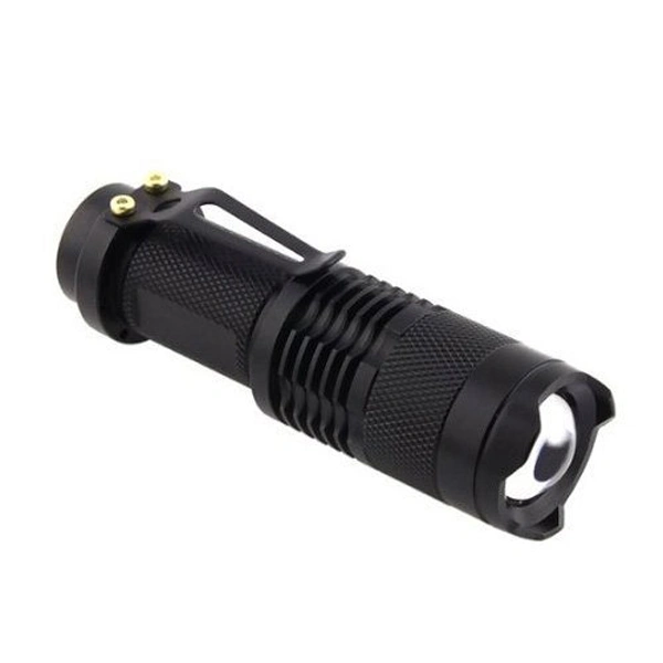 G3  Q5 3-Mode 400-Lumens Zoomable Waterproof LED Flashlight Torch (Black)