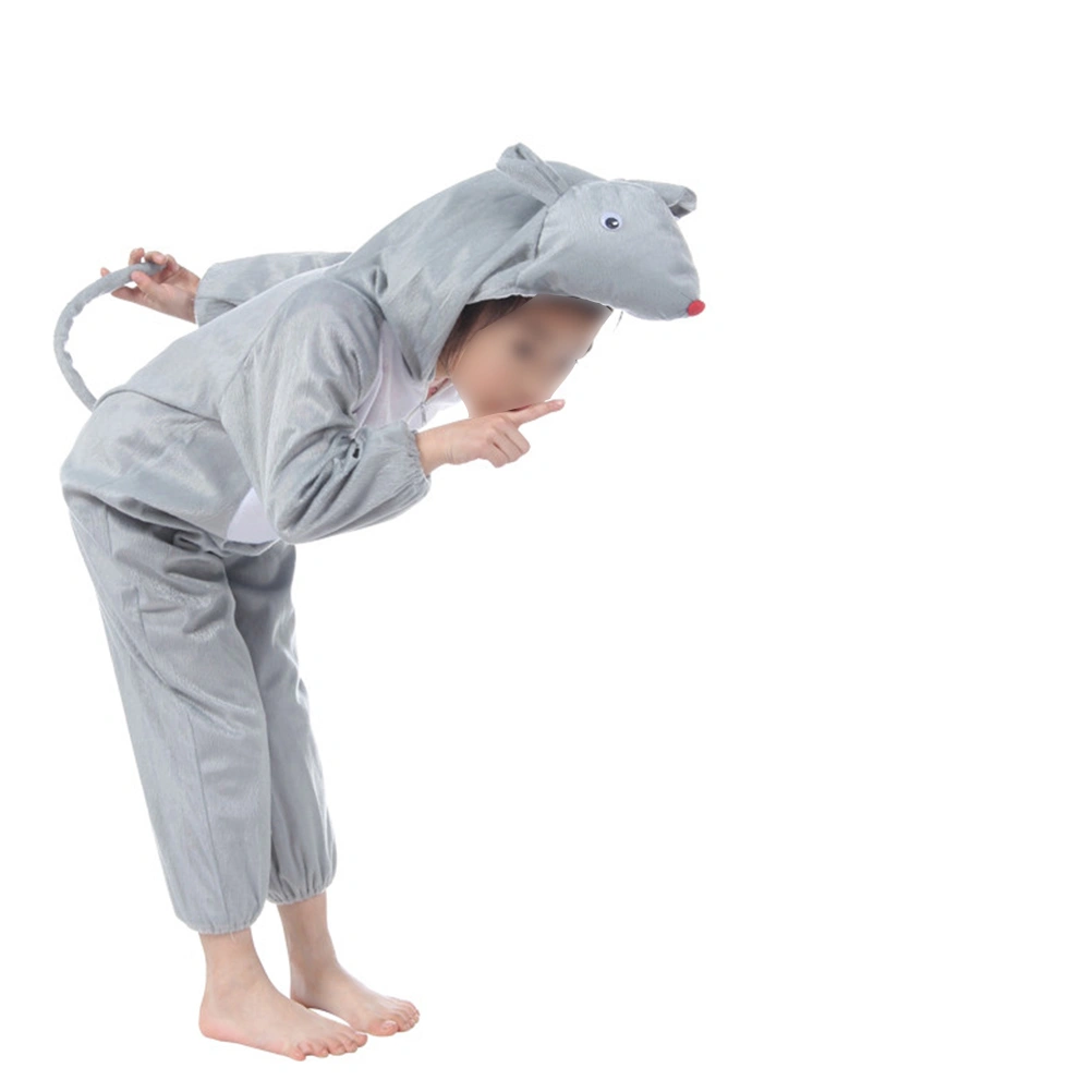 Children's Rat Costume Kids Animal Costumes for Halloween Cosplay Performance - Size M for Height 90-105cm