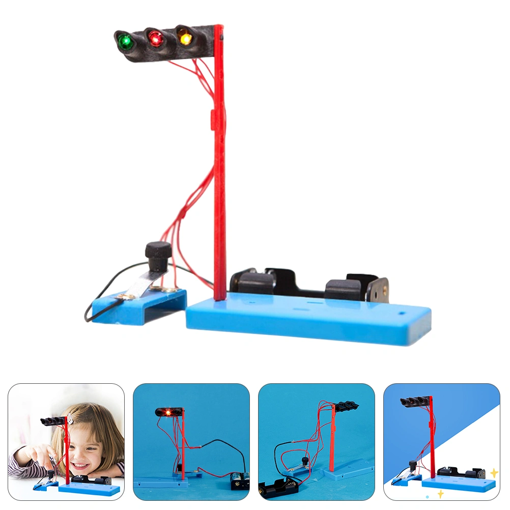 1 Set DIY Traffic Lights Model Toy Kids Experimental Scientific Educational Toy