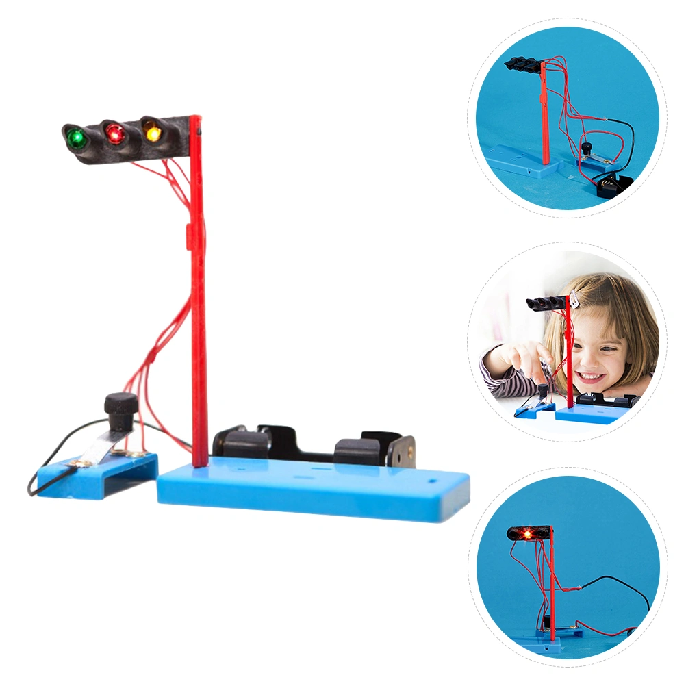 1 Set DIY Traffic Lights Model Toy Kids Experimental Scientific Educational Toy