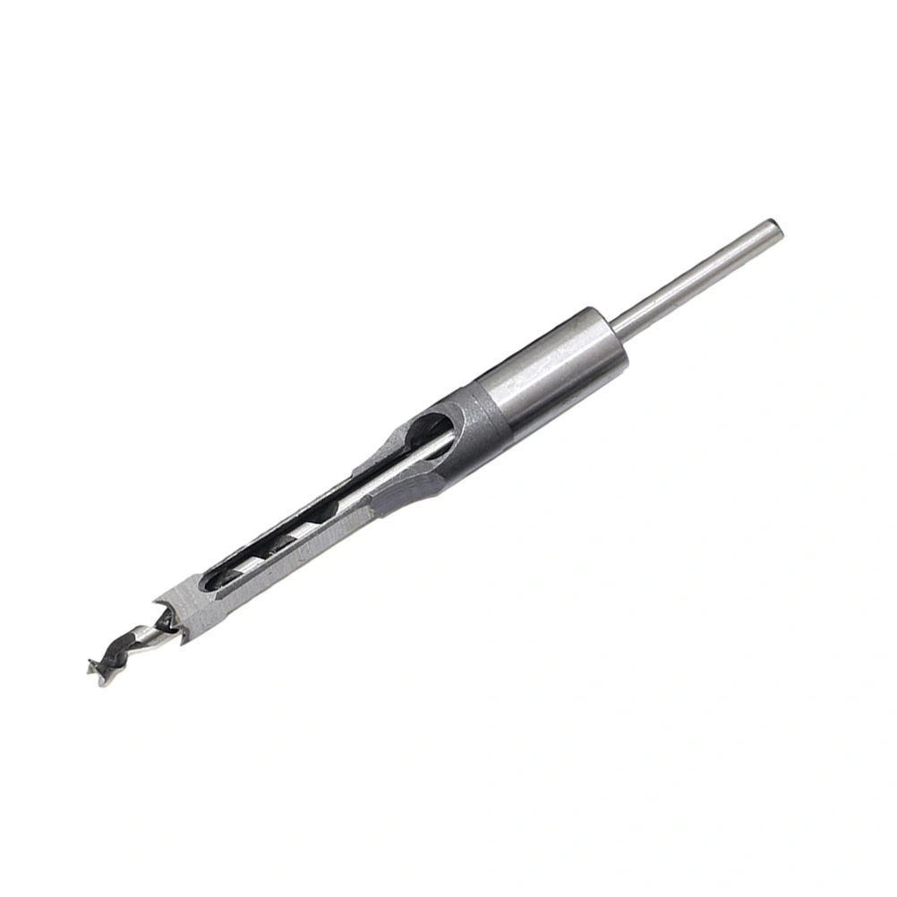 8mm Square Hole Self Centering Hinge Drill Bit Hole Puncher Wood working Tool (Silver)