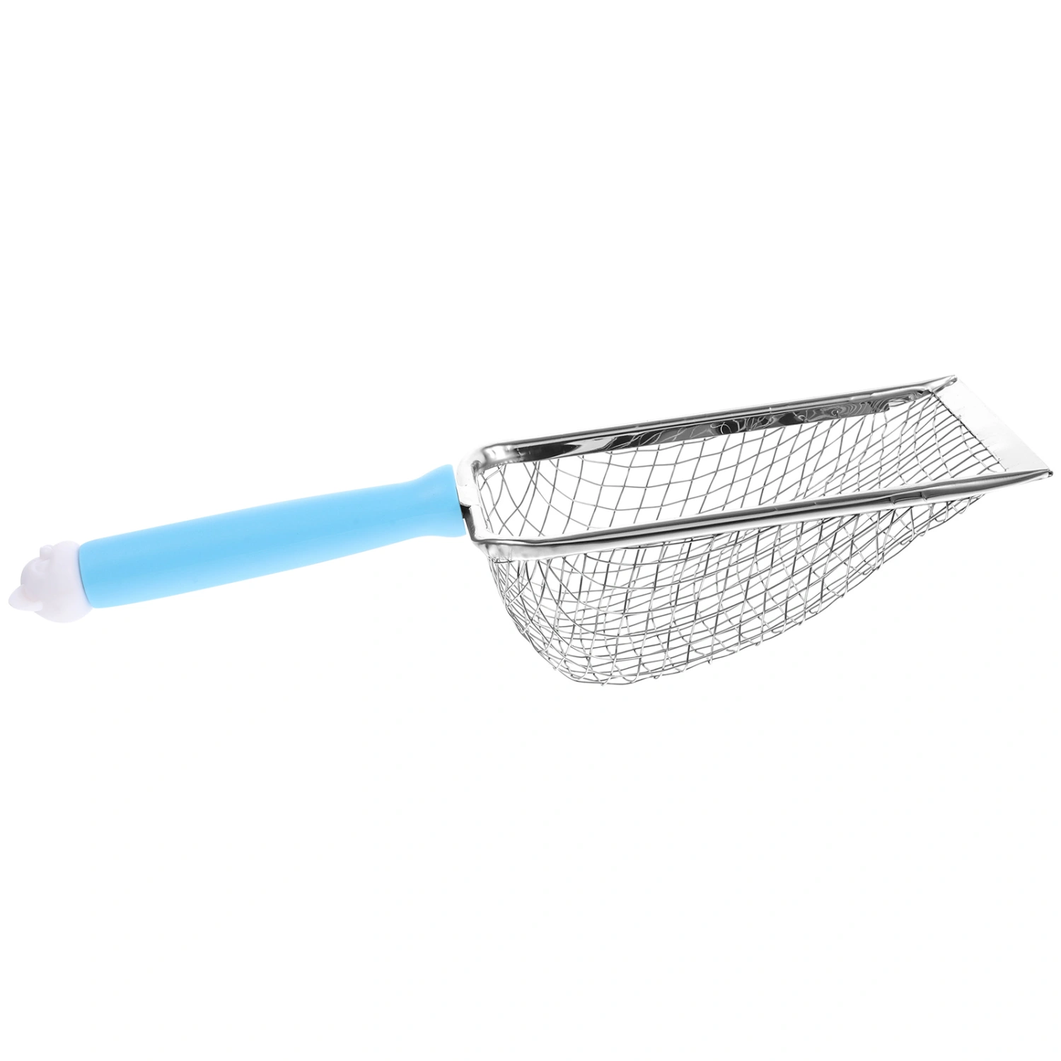 Household Cat Litter Scoop Cat Litter Box Corner Cleaner Stainless Steel Cat Litter Shovel With Handle
