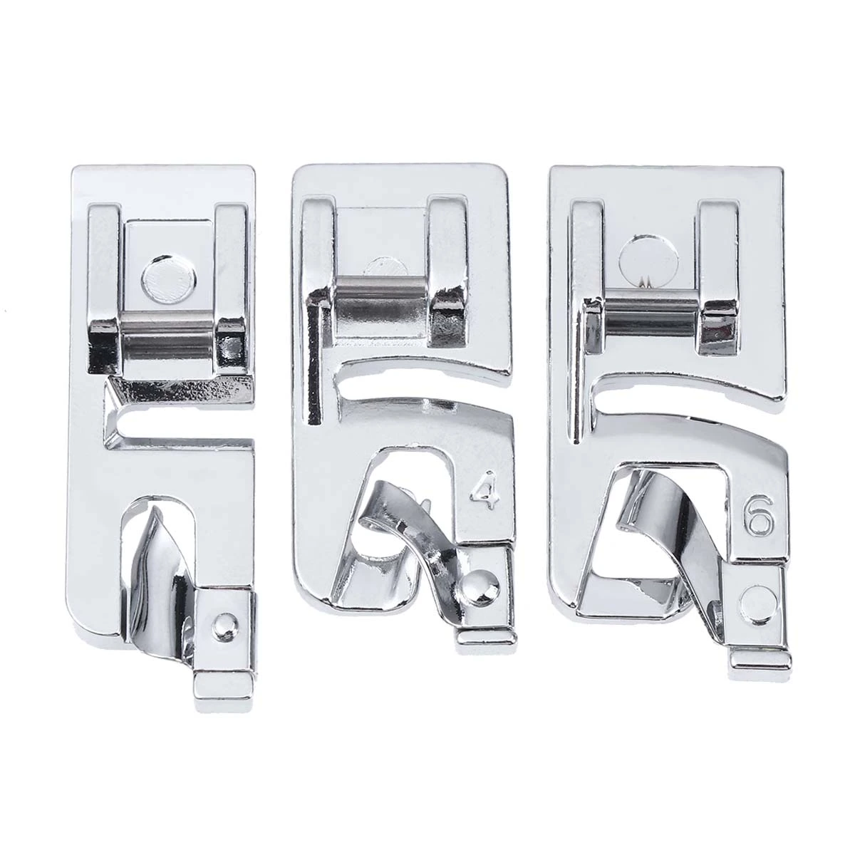 3pcs Sewing Machine Presser Foot Rolled Multi-fonction Presser Foot Accessories for Home Used