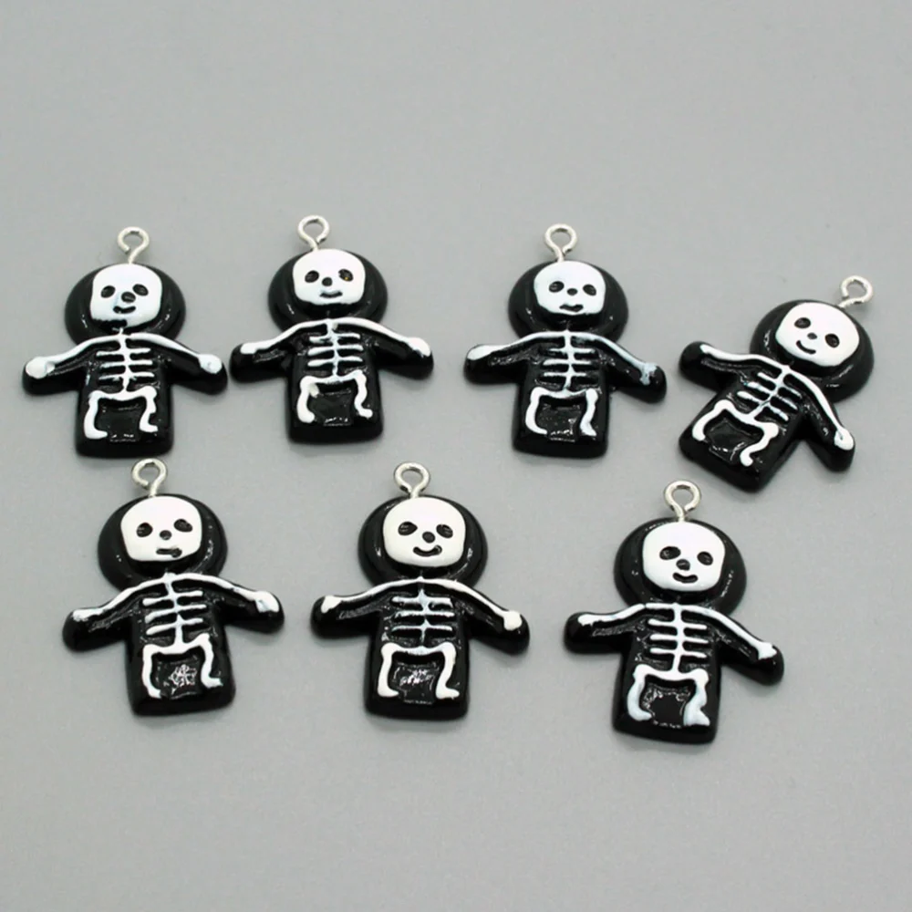 10Pcs DIY Jewelry Accessories Necklace Earring Pendants Skeleton Design Pendants