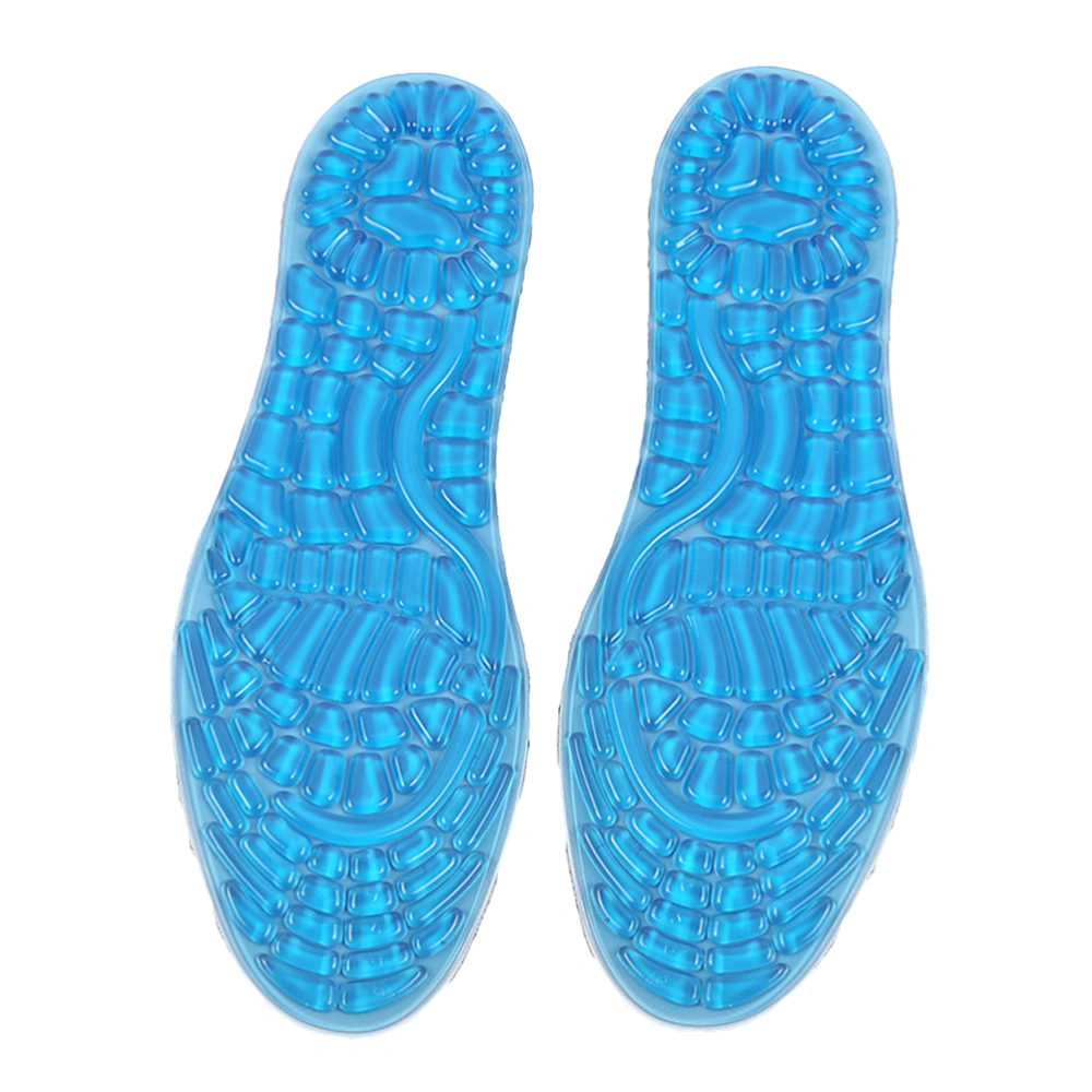 Shoe Insoles Foot Pad Cushions Massaging Anti-Slip Gel Sports Shoes Insole Pad For Man Women(S)