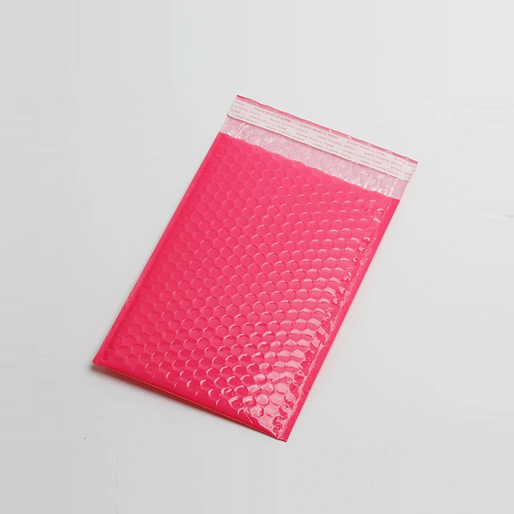 50PCS PET Material Aluminum Film Bubble Envelope Bag Logistics Express Transport Packaging Bag Pearl Film Bubble Bag(Pink)