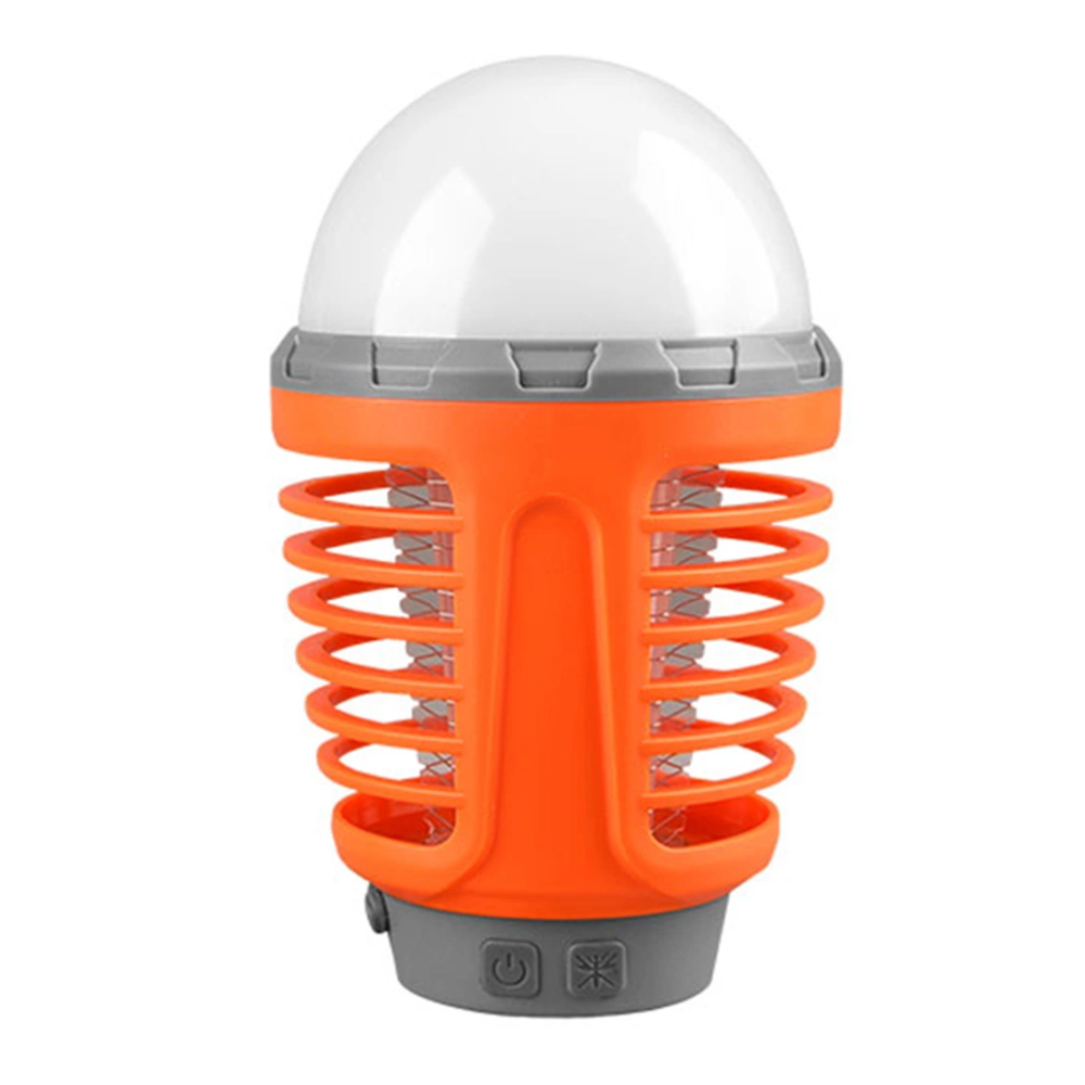 Portable Mosquito Zapper Light Mosquito Killer Mosquito Lamp Practical Mosquito Removing Light for Outdoor Indoor (Orange)