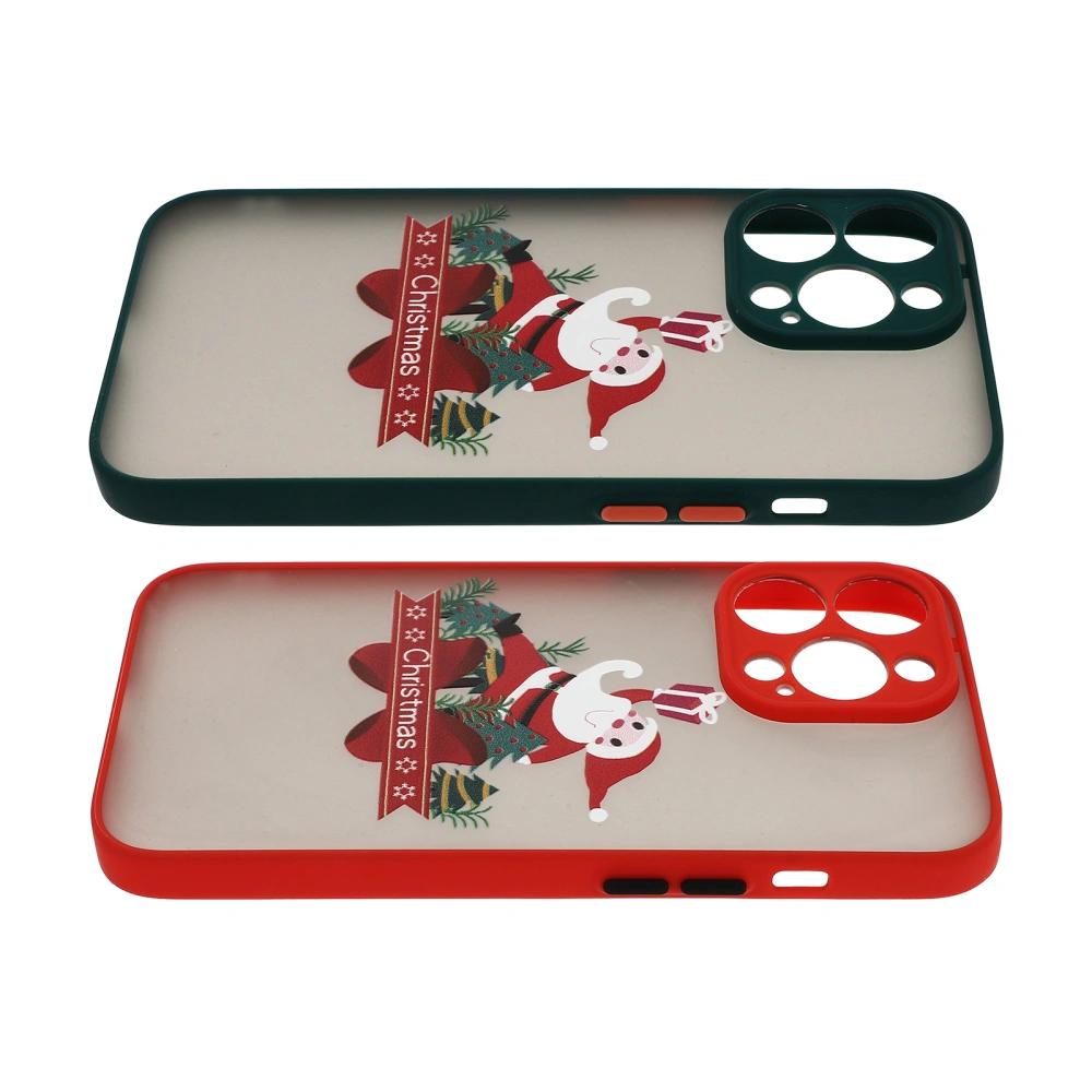 2Pcs Xmas Themed Phone Cover Decorative Phone Case Compatible for iPhone13 Pro