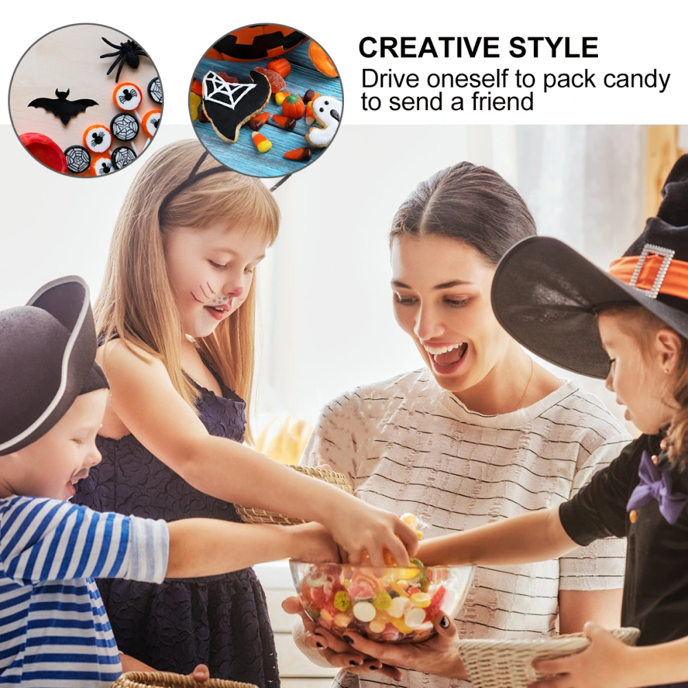 10 Pcs Halloween Party Adorable Cartoon Printed Triangle Candy Boxes