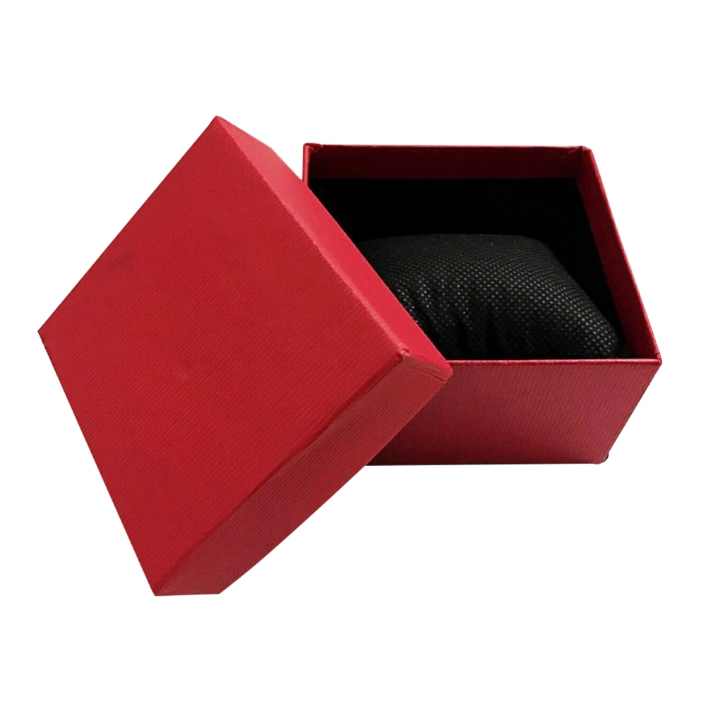 Watch Box Holder Non-woven Fabric Cushion Organizer Storage Box Jewelry Bracelet Storage Gift Case (Random Color)