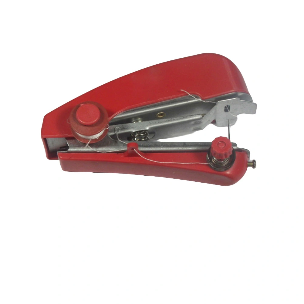 Portable Sewing Machine Mini Cordless Handheld Manual Sewing Machine for Needlework(Random Color)