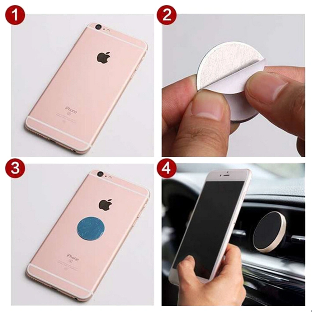 Car Phone Mount Universal Air Vent Magnetic Car Cell Phone Mount Holder Stand (Silver)