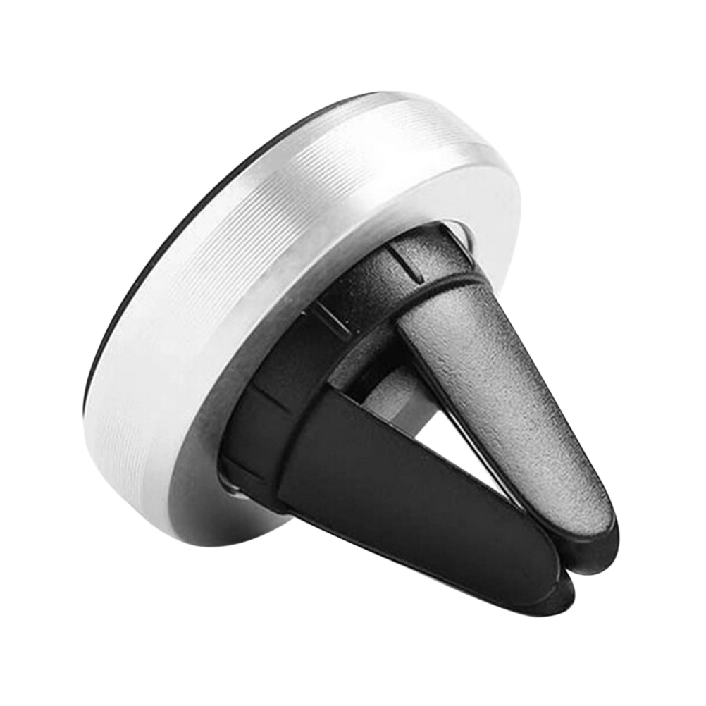 Car Phone Mount Universal Air Vent Magnetic Car Cell Phone Mount Holder Stand (Silver)