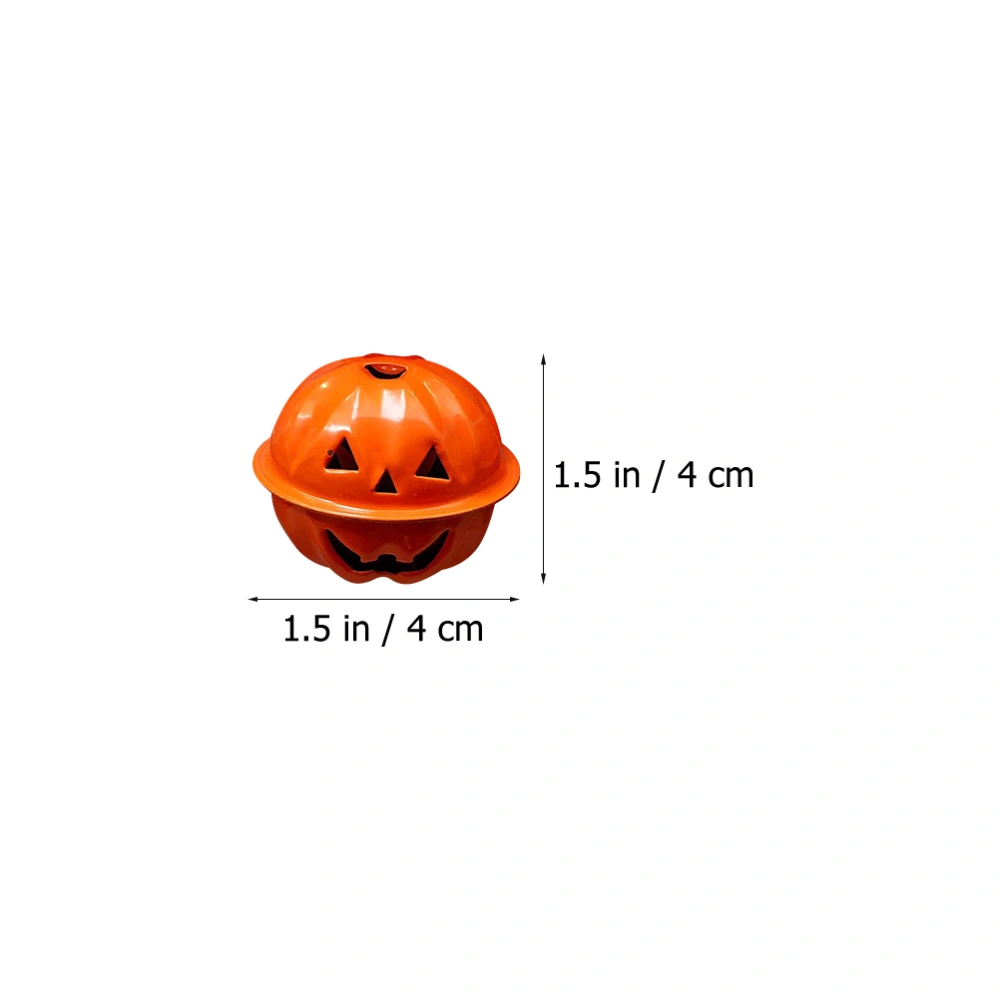 10Pcs Halloween Bell Pendants Pumpkin Shape Bells Halloween Decorations