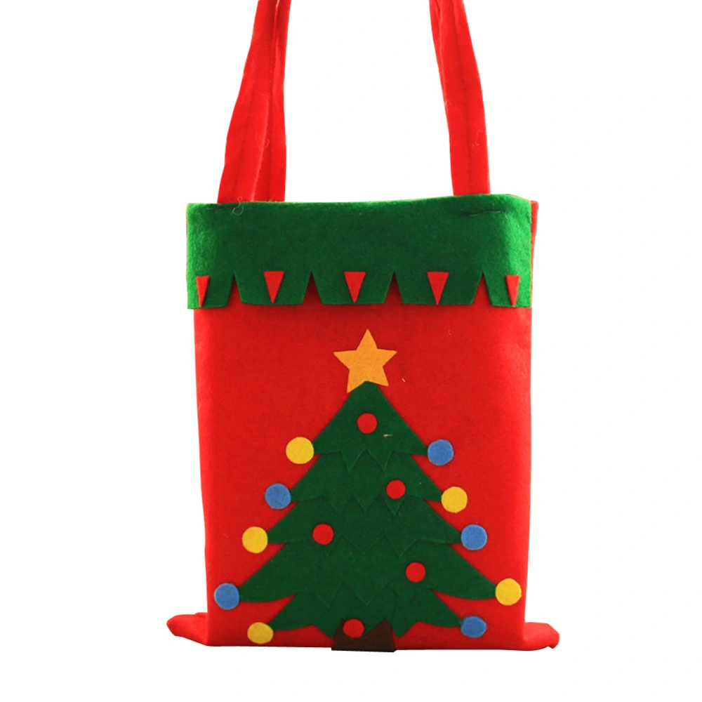 Christmas Gift Bags Candy Sweet Treat Bags Portable Christmas Handbag for Party Home Decoration (Christmas Tree)