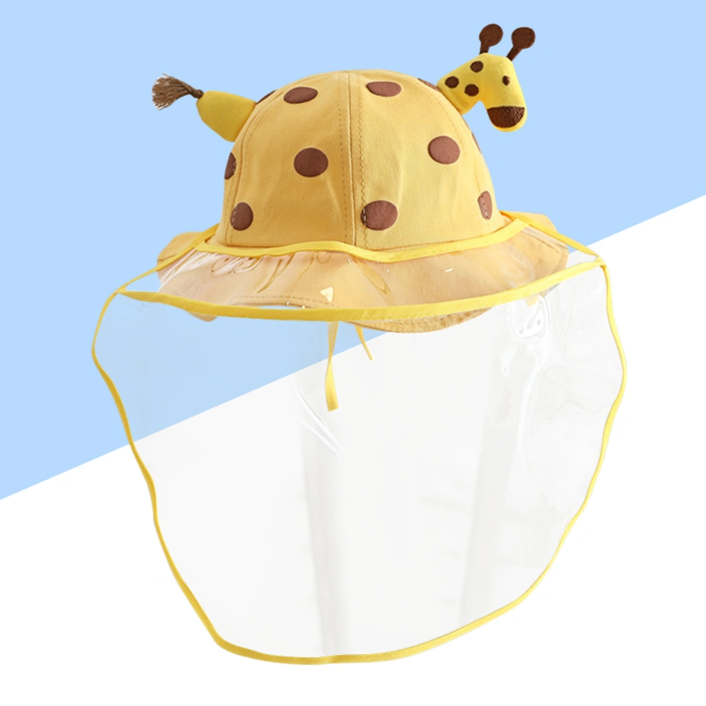 Protective Hat Fashion Isolation Hat Leisure Travel Hat Baby Anti-spray Hat (Yellow)