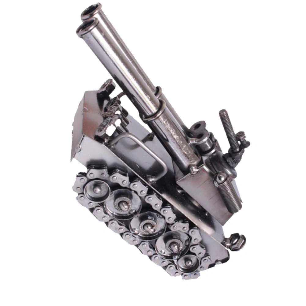 Motorcycle Arrangement Iron Vehicle Tank Shape Military Style Decoration Tool