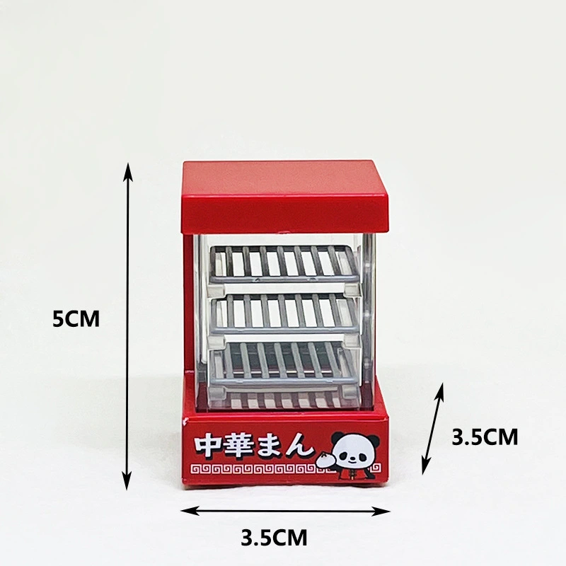 Miniature Bakery Case Mini Insulated Cabinet Mini Plastic Counter Doll House Scene Model