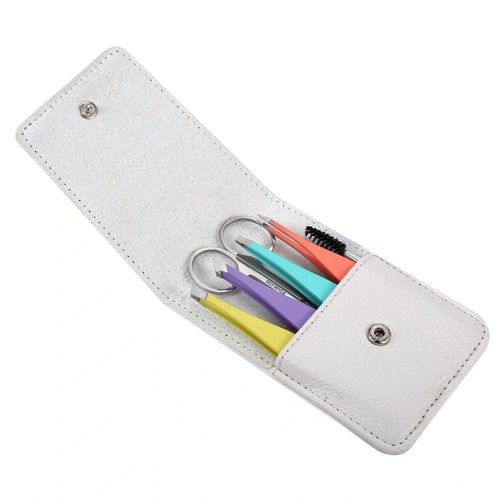 6pcs Eyebrow Shaping Tools Portable Eyebrow Clamps Eyebrow Tweezer Tools