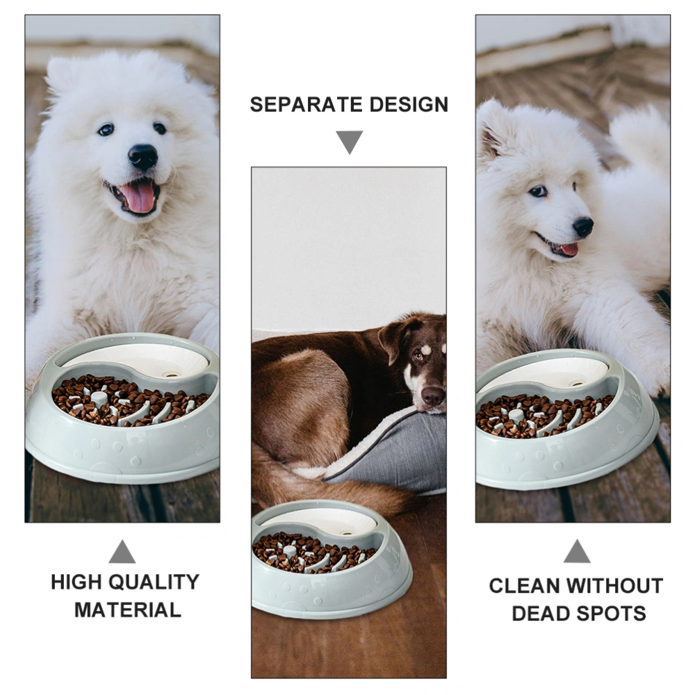 Slow Feeder Dog Bowl Anti-Choking Feeding Dish Non Durable Dog Food Bowl