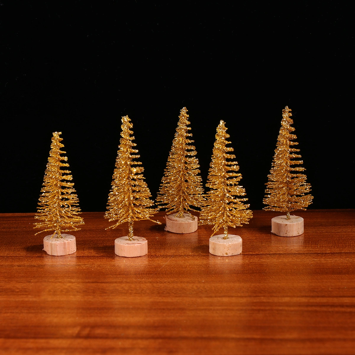 20pcs Mini Xmas Tree Miniature Xmas Tree with Base Christmas Desktop Decoration