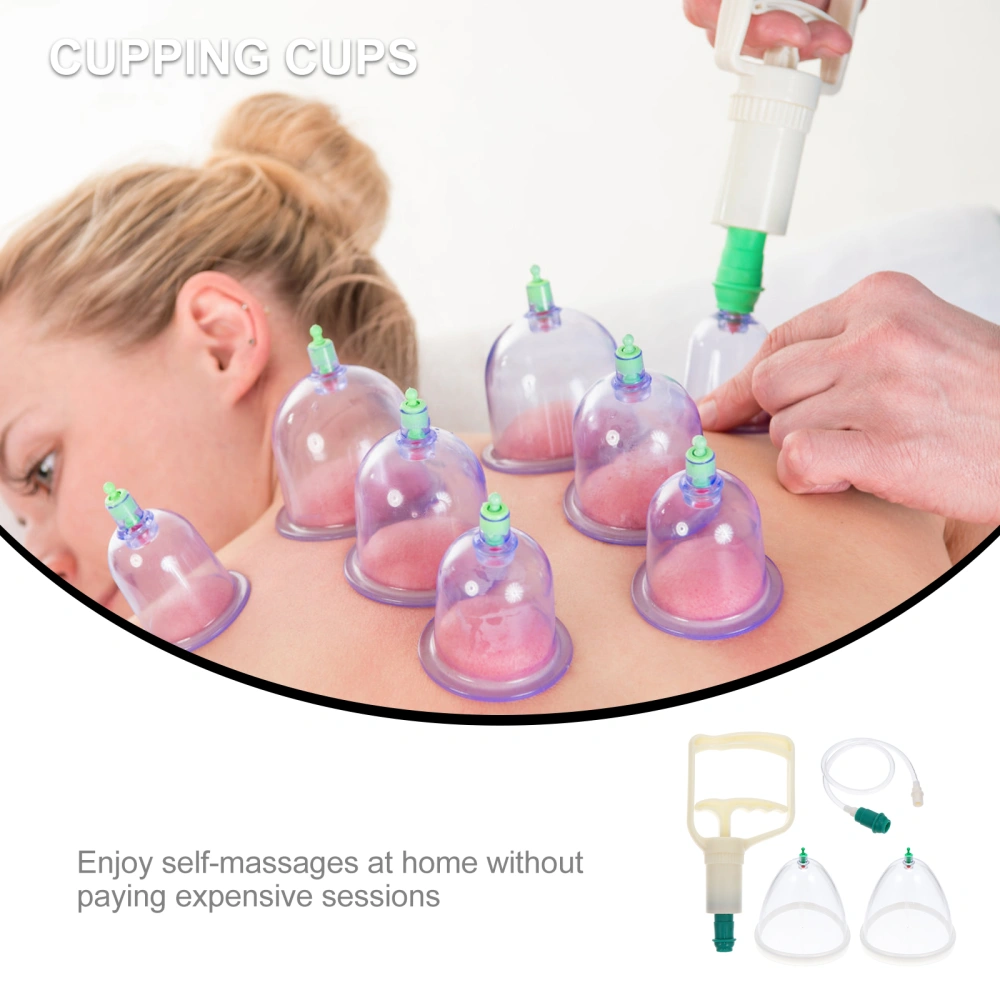 1 Set Woman Chest Vacuum Cupping Cups Tools Massage Tools (Assorted Color)