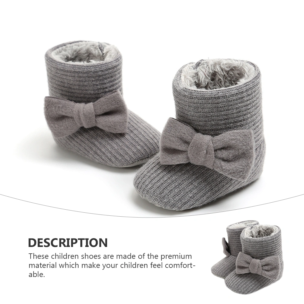 1 Pair Winter Thickened Snow Boots Children's Winter Shoes Cotton Warm Boots