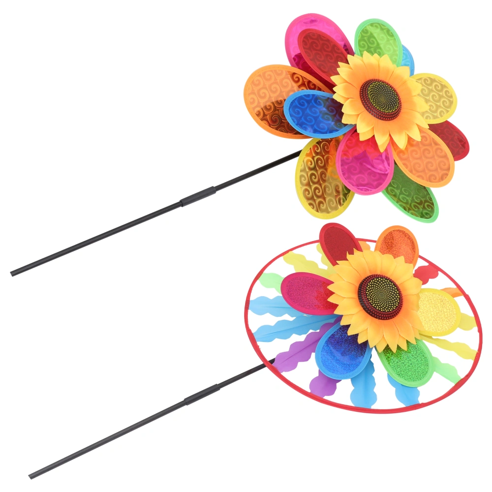 4Pcs Cartoon Toy Windmills Children Pinwheel Playthings Outdoor Windmill Toys