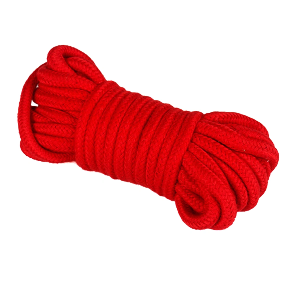 Restraint Rope 5M Cotton Bandage Rope Couples Flirting Toys Restraint Rope for Adult Game (Red)