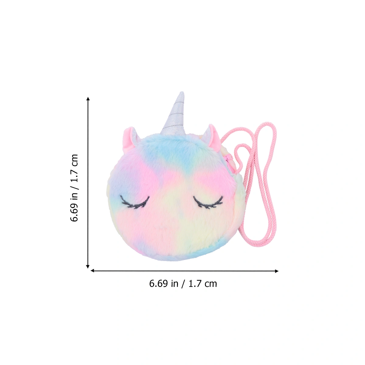 1PC Unicorn Shape Bag Stylish Cross Body Bag Portable Shoulder Bag Storage Pouch