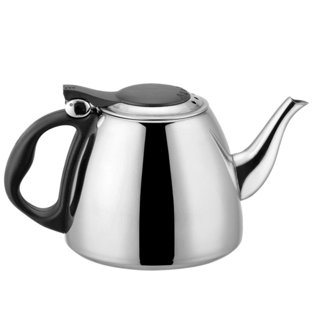 1Pc 1.2L Stainless Steel Water Kettle Flat Bottom Heating Teakettle (Assorted Color)