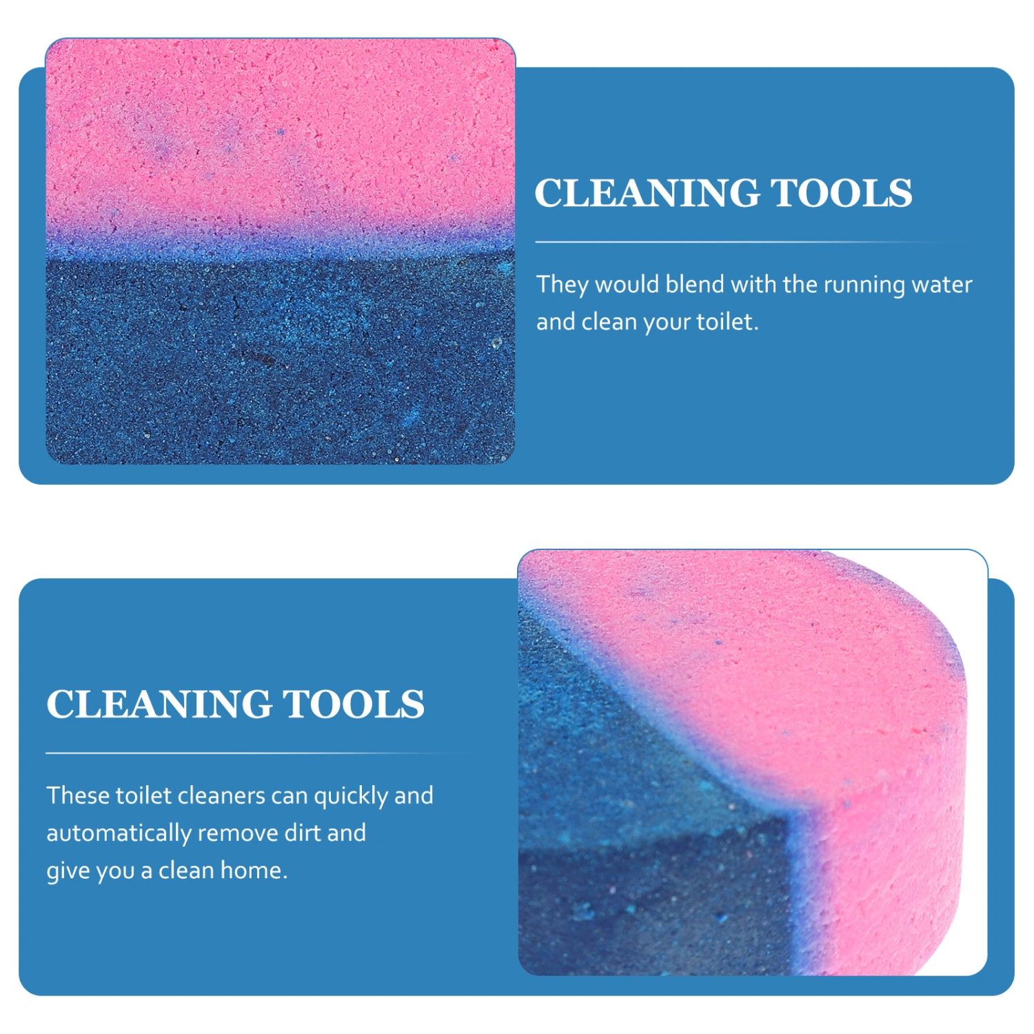 4 Pcs Automatic Toilet Bowl Cleaner Ultra Clean Tablets Toilet Freshener (Assorted Color)