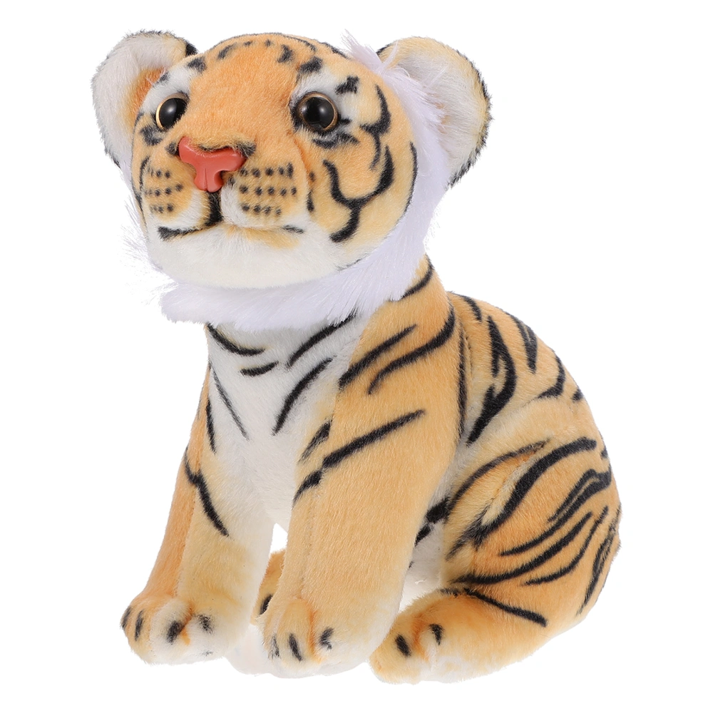 1Pc Tiger Shaped Toy Children Plush Toy Tiger Plaything for Home Decor