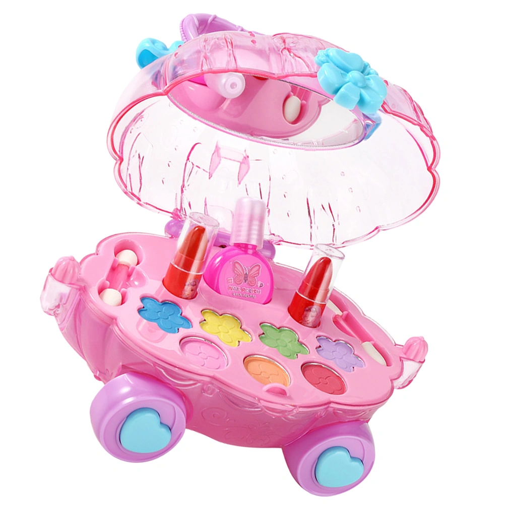 1 Set Children Girls Make Up Toy ABS Role Play Water-soluble Make Up Set Cosmetics