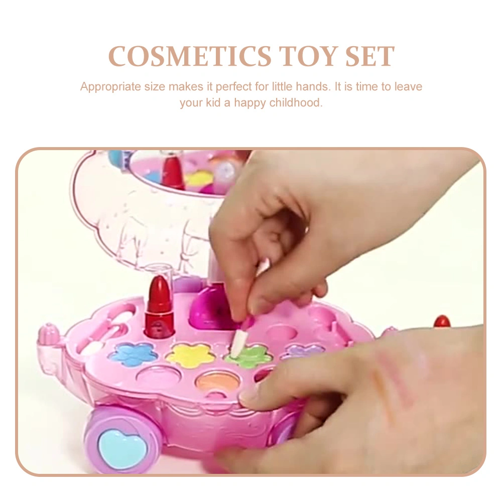 1 Set Children Girls Make Up Toy ABS Role Play Water-soluble Make Up Set Cosmetics